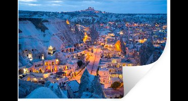 Muurstickers - Sticker Folie - Steden - Turkije - Cappadocië - 30x20 cm - Plakfolie - Muurstickers Kinderkamer - Zelfklevend Behang - Zelfklevend behangpapier - Stickerfolie