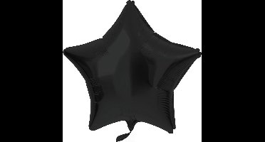 Folat - Folieballon Ster Zwart - 48 cm