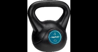 Avento Kettlebell - 4 kg - Zwart - Breed Handvat