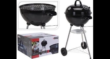 BBQ OP WIELEN DIA 47CM -houtskool barbecue met thermometer