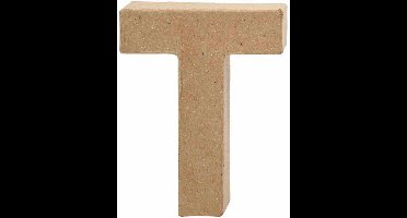 Creative Letter T Papier-mâché 10 Cm