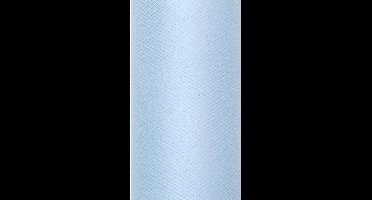 PartyDeco - Tule op rol Sky Blue (0,15 x 9 mtr)