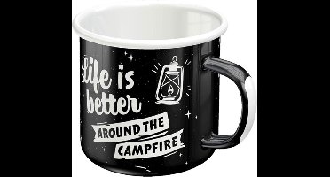 Emaille Mok Life Is Better Around The Campfire