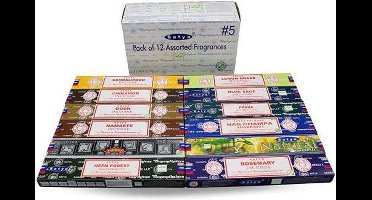 Satya Wierook Assortiment 5 – 12 Soorten (12 pakjes)
