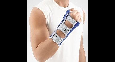 Bauerfeind ManuLoc Rhizo Polsbrace - 1 - Links - Grijs - Rhizo