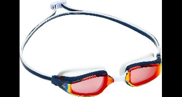 Aquasphere Fastlane - Zwembril - Volwassenen - Red Titanium Mirrored Lens - Blauw/Rood