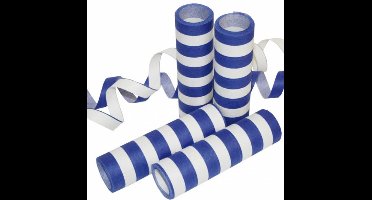 Wefiesta Serpentine 4 Meter Papier Blauw/wit 20-delig