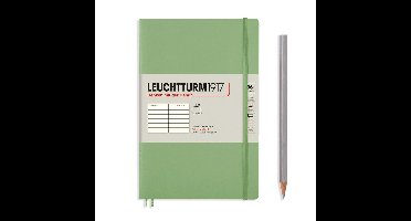 Leuchtturm1917 notitieboekje softcover paperback B6+ gelinieerd sage groen - Notebook - 4004117593352