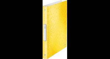 Leitz WOW A4 Kunststof Ringband voor A4-Formaat voor 190 Vel - 4-rings - Rugbreedte van 25mm - Geel