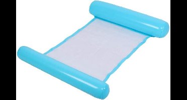 Waterhangmat 128 x 80 cm - Licht Blauw - Luchtmatras zwembad - Lekker lounge