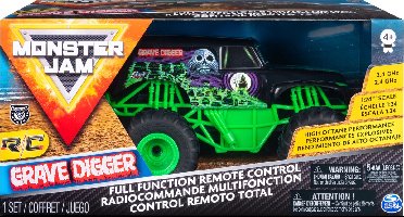 Monster Jam Grave Digger RC Voertuig - Schaal 1:24 - Stunts & Crashes