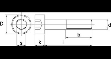 Inbusbout Ck M3x12mm Zwart - 100 stuks