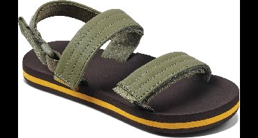 Reef Little Ahi Convertible Jongens Slippers - Brown/Olive - Maat 25.26