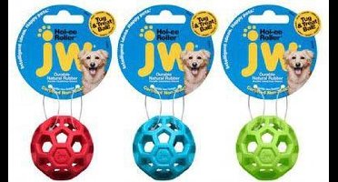 JW HOL-EE ROLLER – Ø 5 cm - Hondenspeeltje - Hondenspeelgoed - Hondenbal - XS -Natuurrubber - Assorti