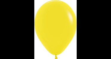 Ballon 30 cm, Geel, Sempertex kwaliteit