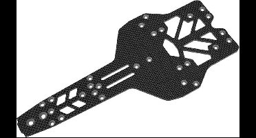 Team Corally - Chassis FSX-10 - Graphite 2.5mm - 1 pc