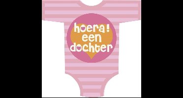 Haza Original Huldebord ''hoera Een Dochter'' Roze