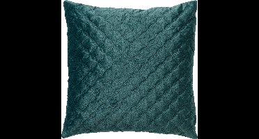 Dutch Decor HARON - Sierkussen velvet 45x45 cm - Sagebrush Green - groen - effen - Inclusief binnenkussen