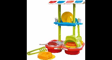 Androni Barbecue-Grillkraam + Accessoires 39x10x52 cm