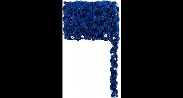 Paillettenband golvend blauw 3m