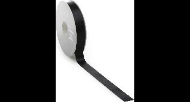 Zwart Satijnlint | zeer luxe kwaliteit |15 mm / 25 mtr.