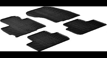 Gledring Rubbermatten passend voor Mitsubishi ASX 2009- / Citroën C4 Aircross (T profiel 4-delig + montageclips)