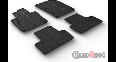 Gledring Rubbermatten passend voor Volvo XC60 2017- (T profiel 4-delig + montageclips)