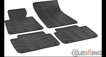 Gledring Rubbermatten passend voor BMW 3-Serie E46 1998-2005 (T profiel 4-delig + montageclips)