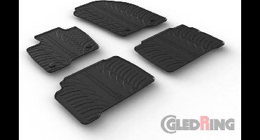 Gledring Rubbermatten passend voor Ford S-Max 6/2015- & Galaxy 8/2015- (T profiel 4-delig + montageclips)