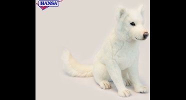 Hansa Hokkaido knuffel hond zittend