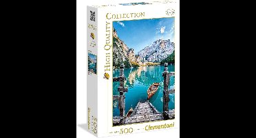 Clementoni - Puzzel - 500 Stukjes - Braies Lake - Puzzel Voor Volwassenen - High Quality Collection