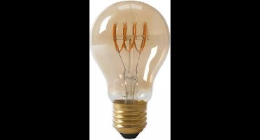 LED E27-A60-Filament lamp - 4W - 2700K - 400Lm - Curved - Amber