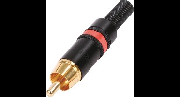 Neutrik vergulde rode mannelijke RCA connector