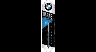 Retro BMW Thermometer 'Garage' - Metaal - 6,5 x 28 cm