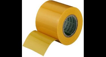 Plakband Nitto Tape, 50 mm x 10 mtr, geel - 8 rollen