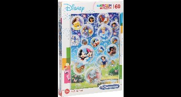 Clementoni - Superkleur puzzels - Standard characters - 60 stukjes - Disney