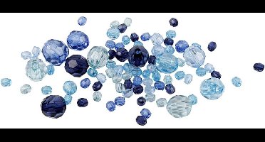 Creotime Facetkralen Mix Blauw 250 G