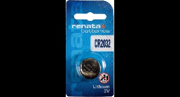 1 Stuk - Renata CR2032 3V Lithium batterij