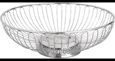 Olympia open brood- en fruitschaal RVS 25.5cm