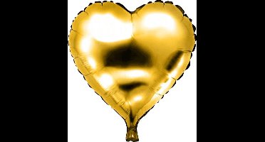 Haza Original Folieballon Hartvormig Goud 46 X 49 Cm