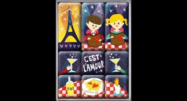 C'est L'amour in Paris Magneet Set