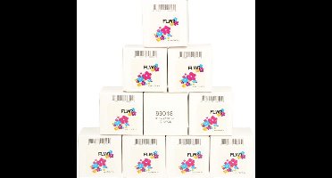 FLWR - Labelprintrol / 99018 10-pack / Wit - Geschikt voor Dymo