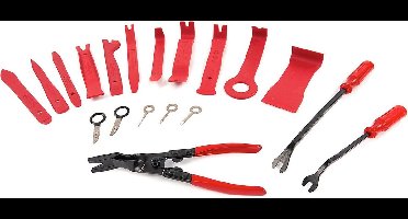 19 Delige Deurbekleding, Sierlijst Demontageset, Bekleding Clip Tangen en Radio Navigatie Demontageset