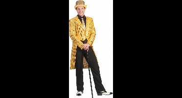 Generik Slipjas goud pailletten heren - Maat 60/62 - Polyester