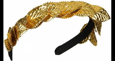 Vegaoo - Goudkleurige Caesar lauwerkrans voor volwassenen