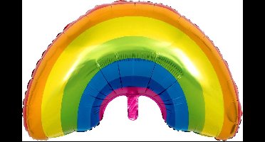 Regenboog ballon van aluminium - Feestdecoratievoorwerp