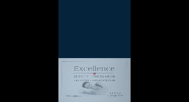 Excellence Jersey Hoeslaken - Litsjumeaux XL - 200x200/210 cm - Navy
