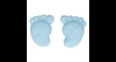 FunCakes Suikerdecoratie Baby Voetjes Blauw Set/16