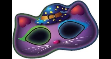 Amscan Masker Glow In The Dark Kat