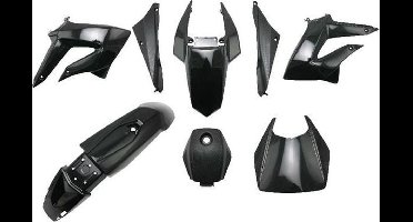 Kappenset Zwart (8 Delig) Derbi Senda DRD X-Treme t/m 2010 / Derbi Racing v.a 2010 t/m 2013 DMP